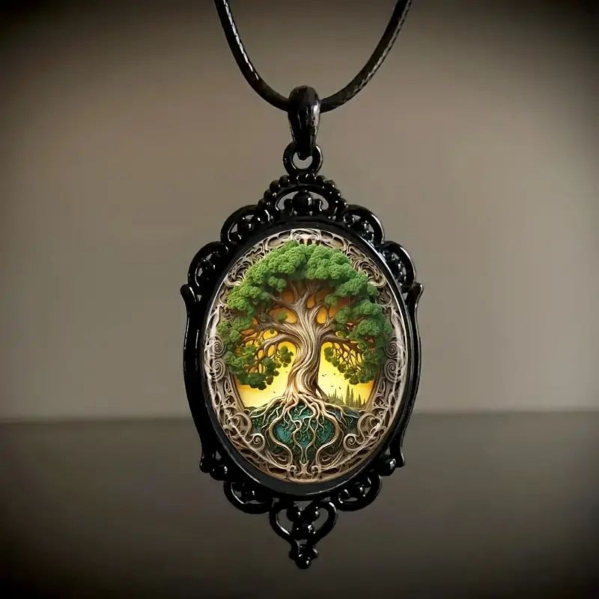 Wholesale Vintage Gothic Crow Cross Witch Necklace